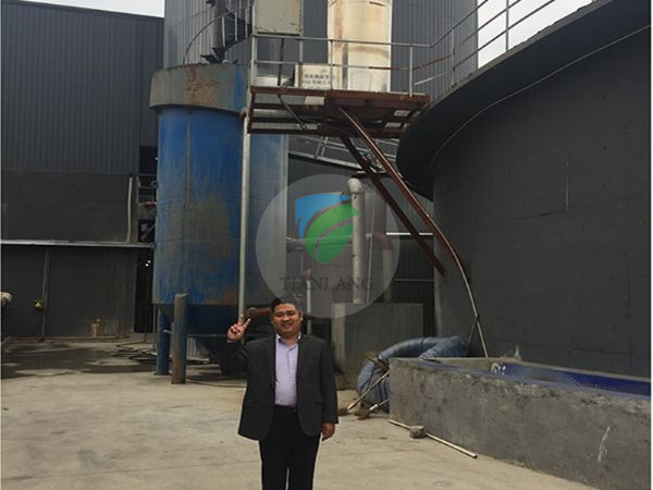 Coating sewage treatment plant